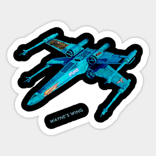 Wayne's Wing - X Schwing Fighter Sticker